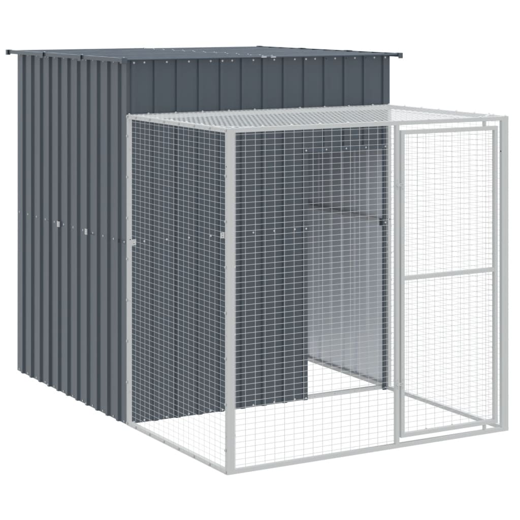 Chicken Cage | Anthracite | Galvanised steel | 165x659x181 cm | Durable