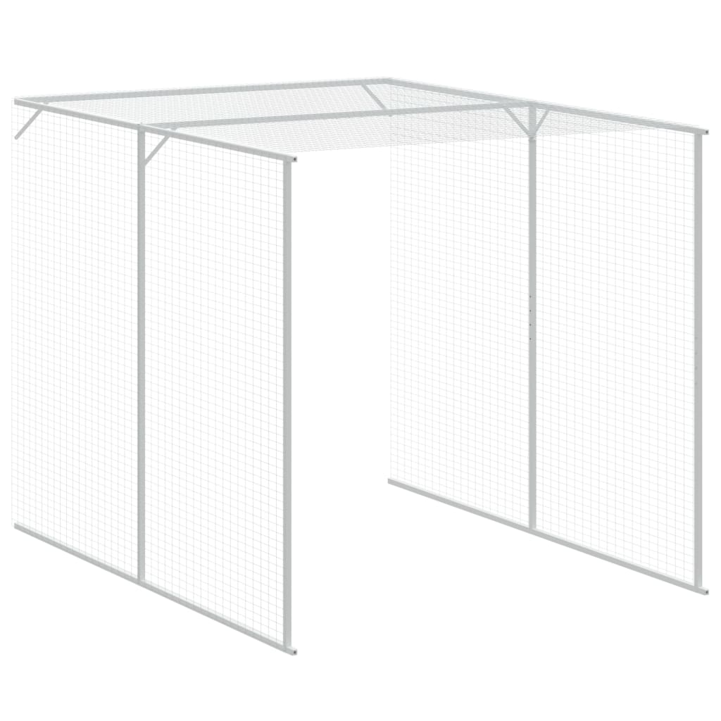Chicken Cage | Anthracite | Galvanised steel | 165x659x181 cm | Durable