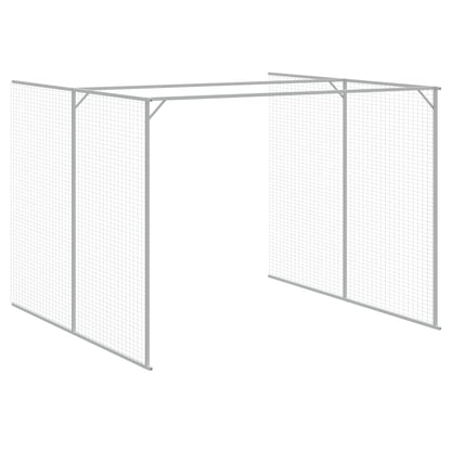vidaXL Dog House Anthracite Galvanized Steel Tough Dog House