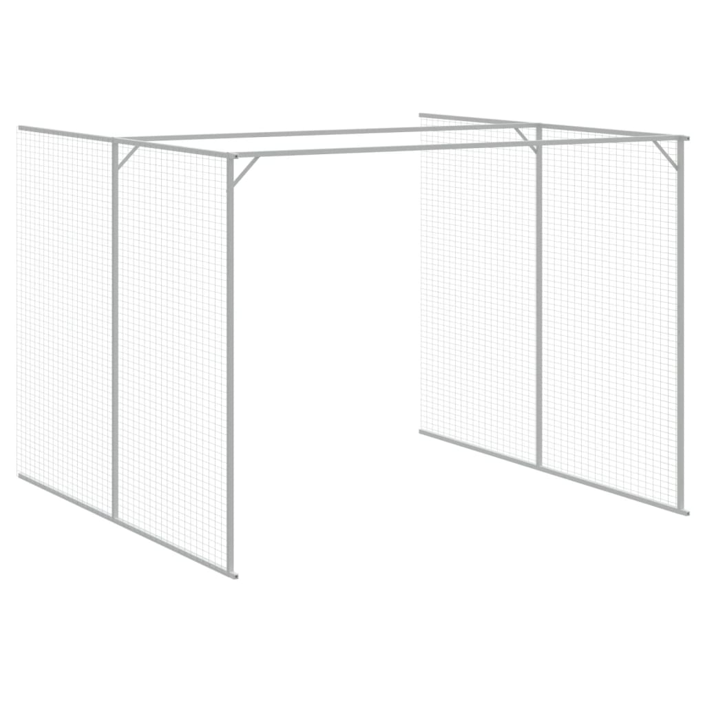 vidaXL Dog House Anthracite Galvanized steel Large Durable Dog House