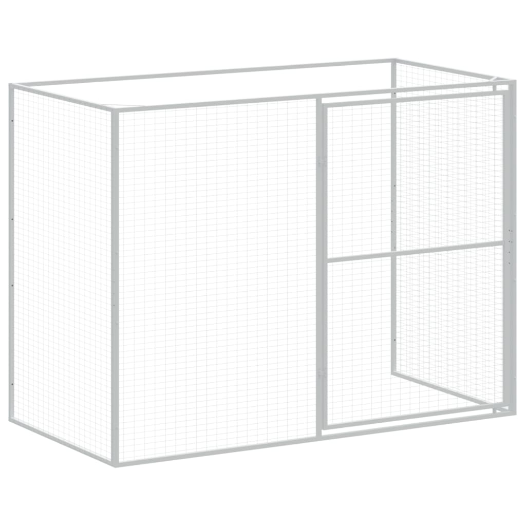 vidaXL Dog House Anthracite Galvanized steel Large Durable Dog House