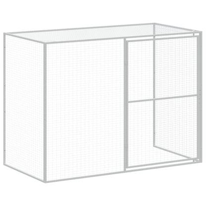 vidaXL Dog House Anthracite Galvanized Steel Big Durable Dog House