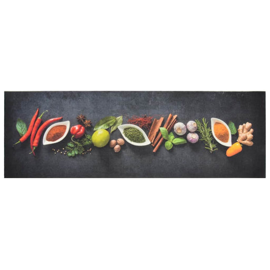 Kitchen Rug Washable Spices 60x180 cm Velvet