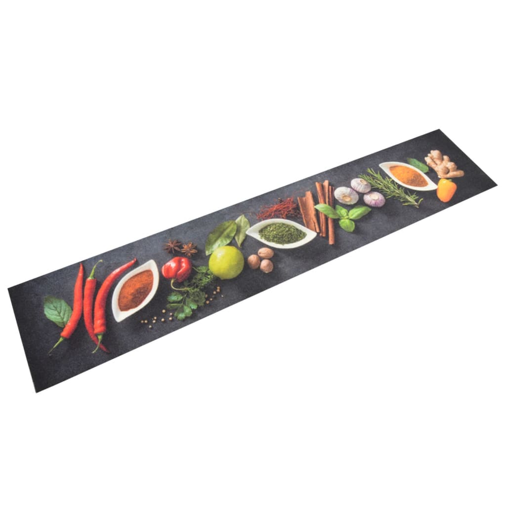 Kitchen Rug | Multicoloured | Velvet (100% polyamide) top & Latex base