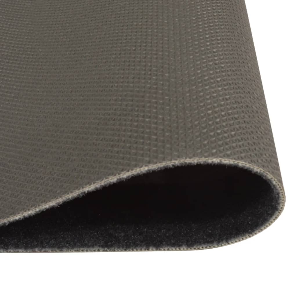 Kitchen Rug Washable Coffee Black 60x180 cm Velvet