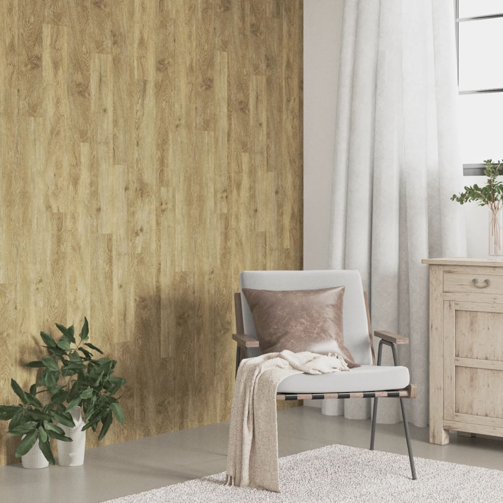 Wall Panels Wood Look Brown PVC 4,12 m²