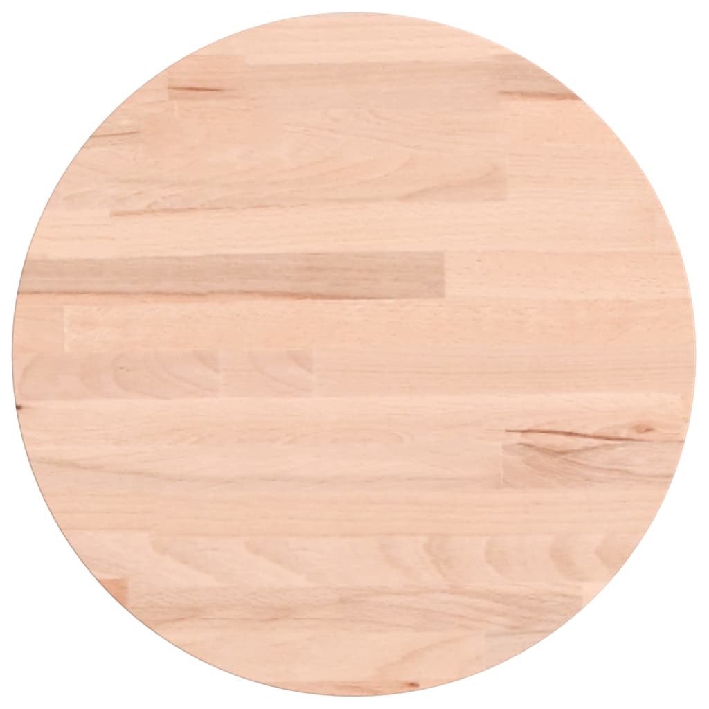 Table Top Ø30x1.5 cm Round Solid Wood Beech