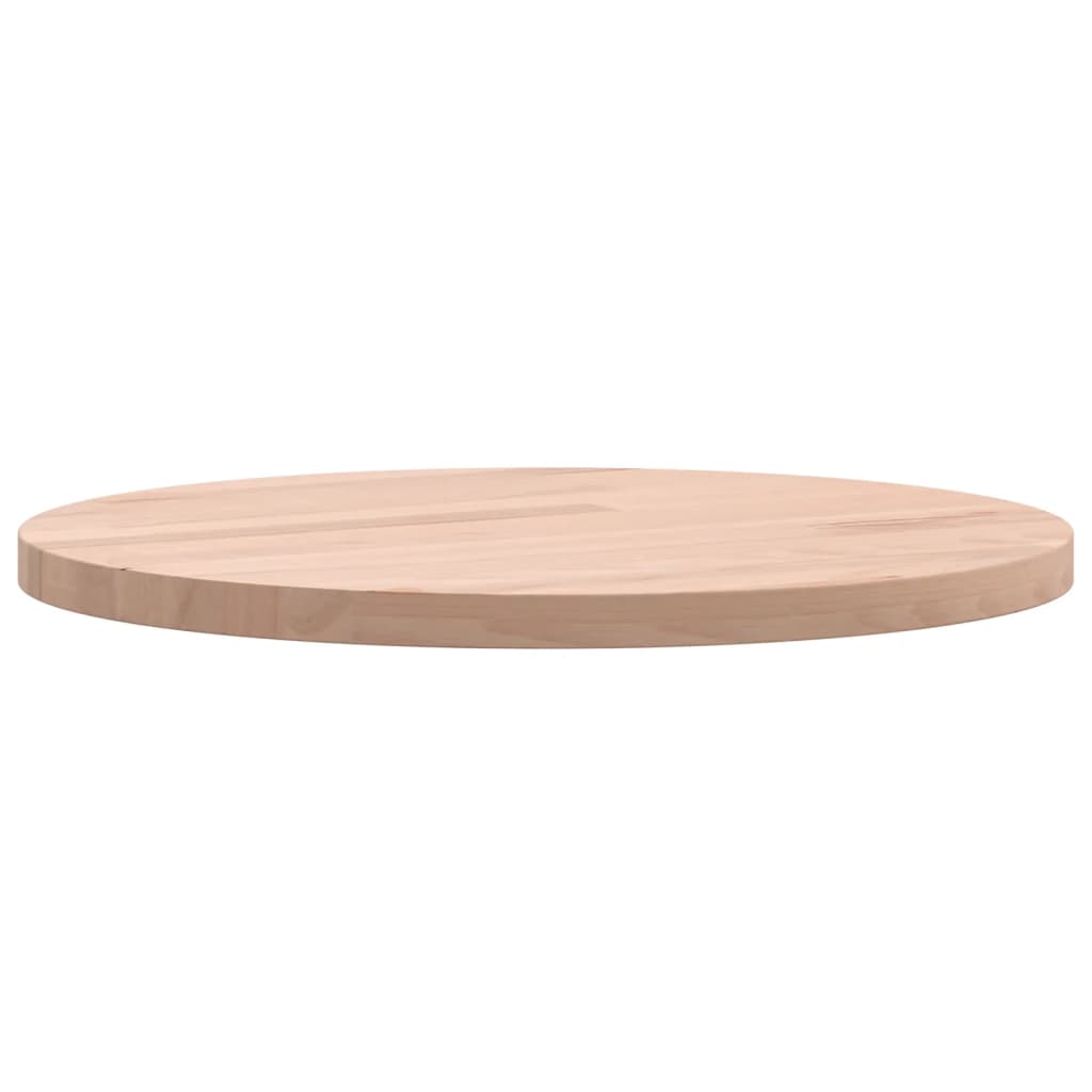 Table Top Ø30x1.5 cm Round Solid Wood Beech