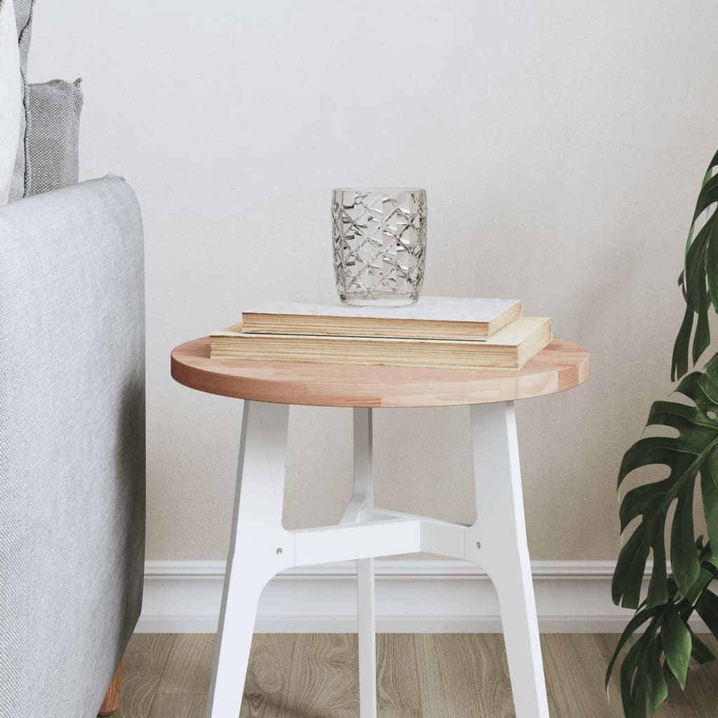 Table Top Ø30x1.5 cm Round Solid Wood Beech