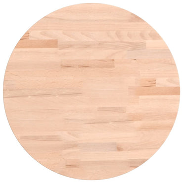 Table Top Ø40x1.5 cm Round Solid Wood Beech