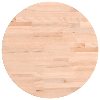 Table Top Ø40x1.5 cm Round Solid Wood Beech