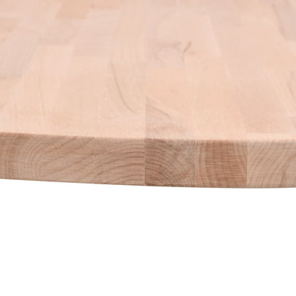 Table Top Ø50x1.5 cm Round Solid Wood Beech