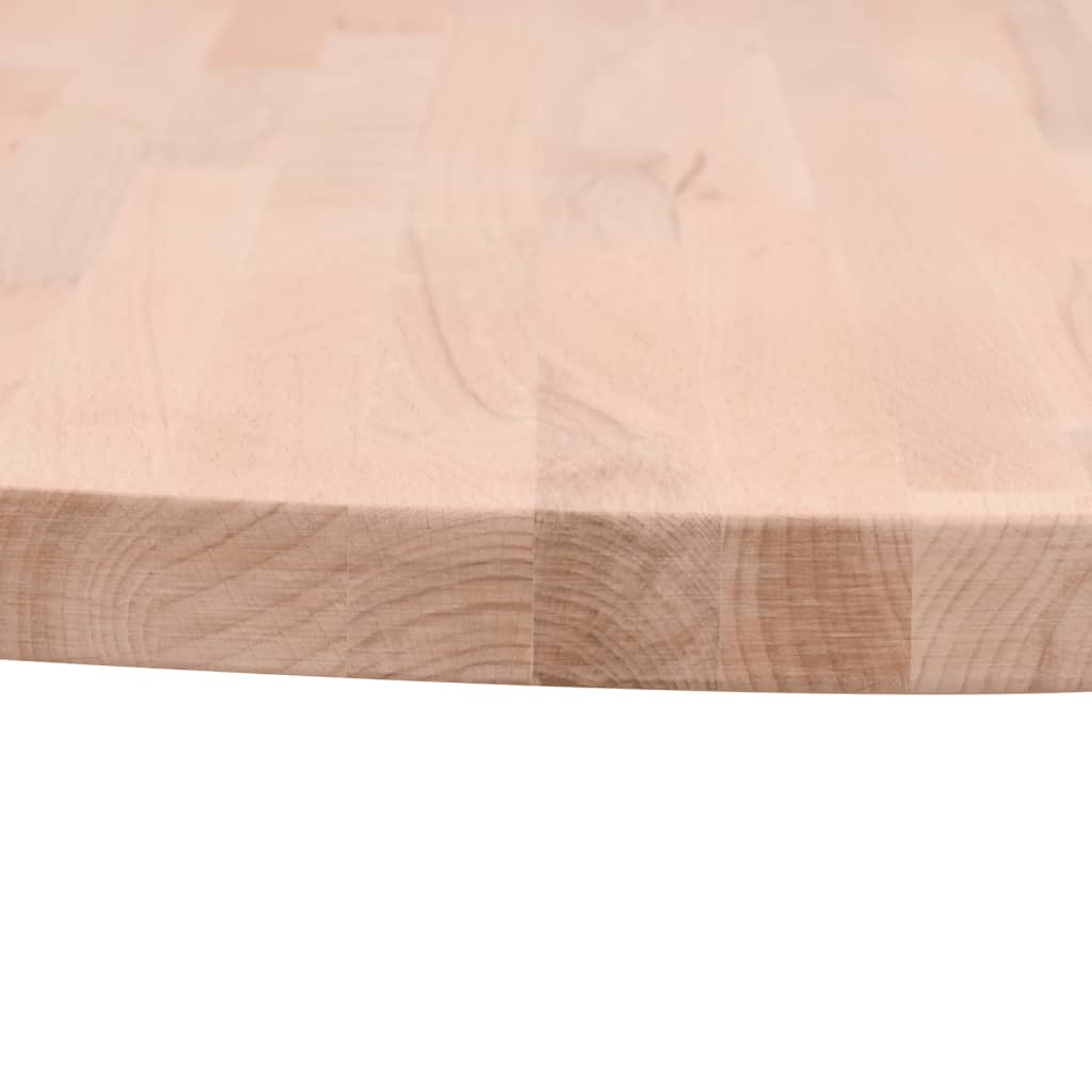 Table Top Ø60x1.5 cm Round Solid Wood Beech