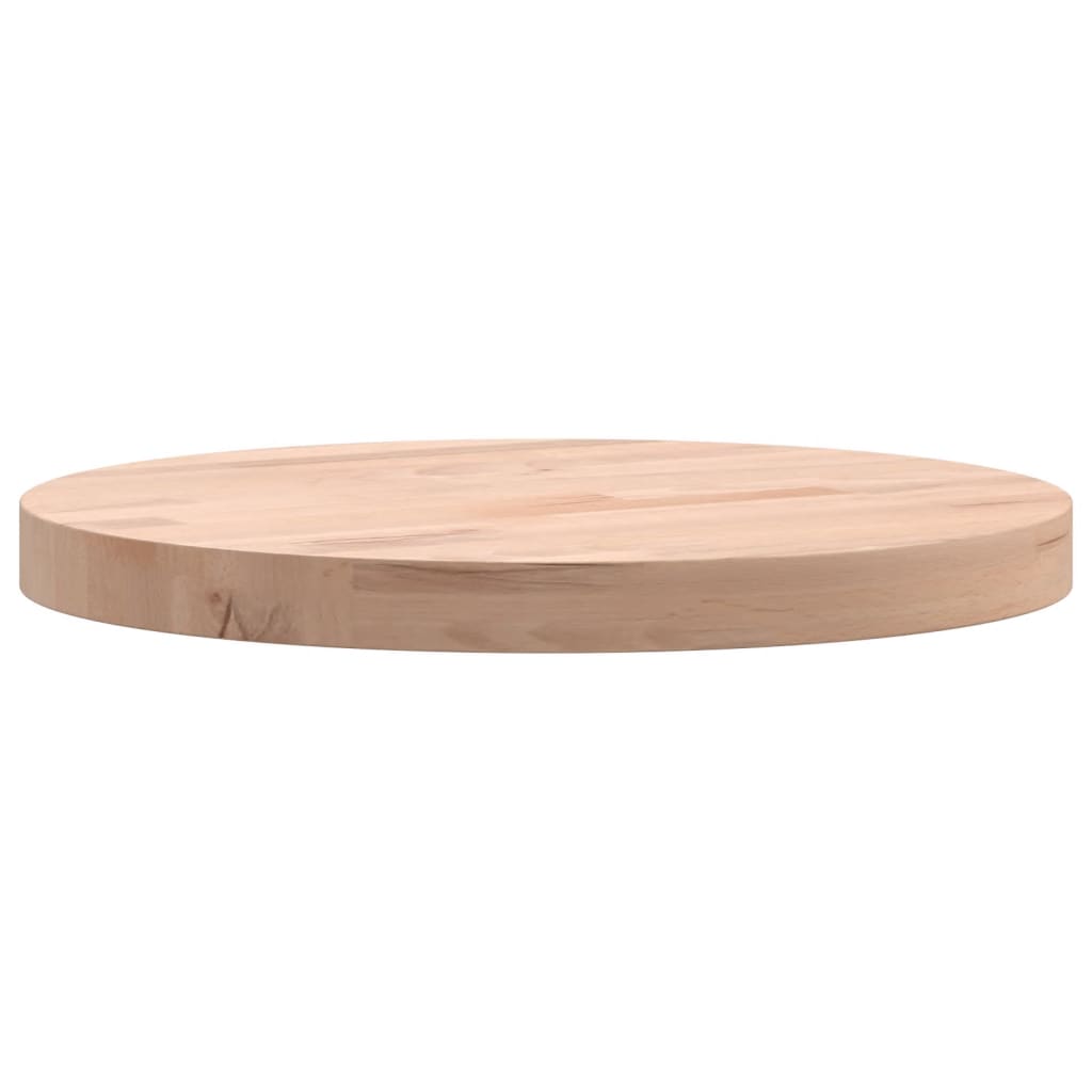 Table Top Ø30x2.5 cm Round Solid Wood Beech