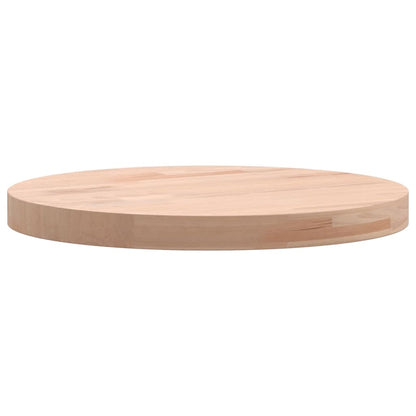 Table Top Ø30x2.5 cm Round Solid Wood Beech