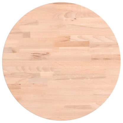 Table Top Ø40x2.5 cm Round Solid Wood Beech