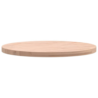 Table Top Ø50x2.5 cm Round Solid Wood Beech