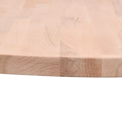 Table Top Ø70x2.5 cm Round Solid Wood Beech