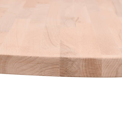 Table Top Ø90x2.5 cm Round Solid Wood Beech