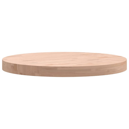 Table Top Ø50x4 cm Round Solid Wood Beech