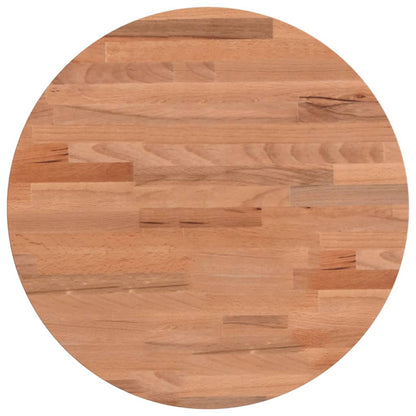 Table Top Ø40x1.5 cm Round Solid Wood Beech