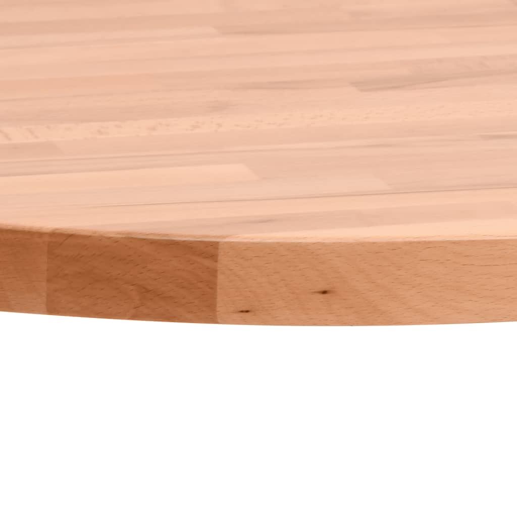 Table Top Ø40x1.5 cm Round Solid Wood Beech