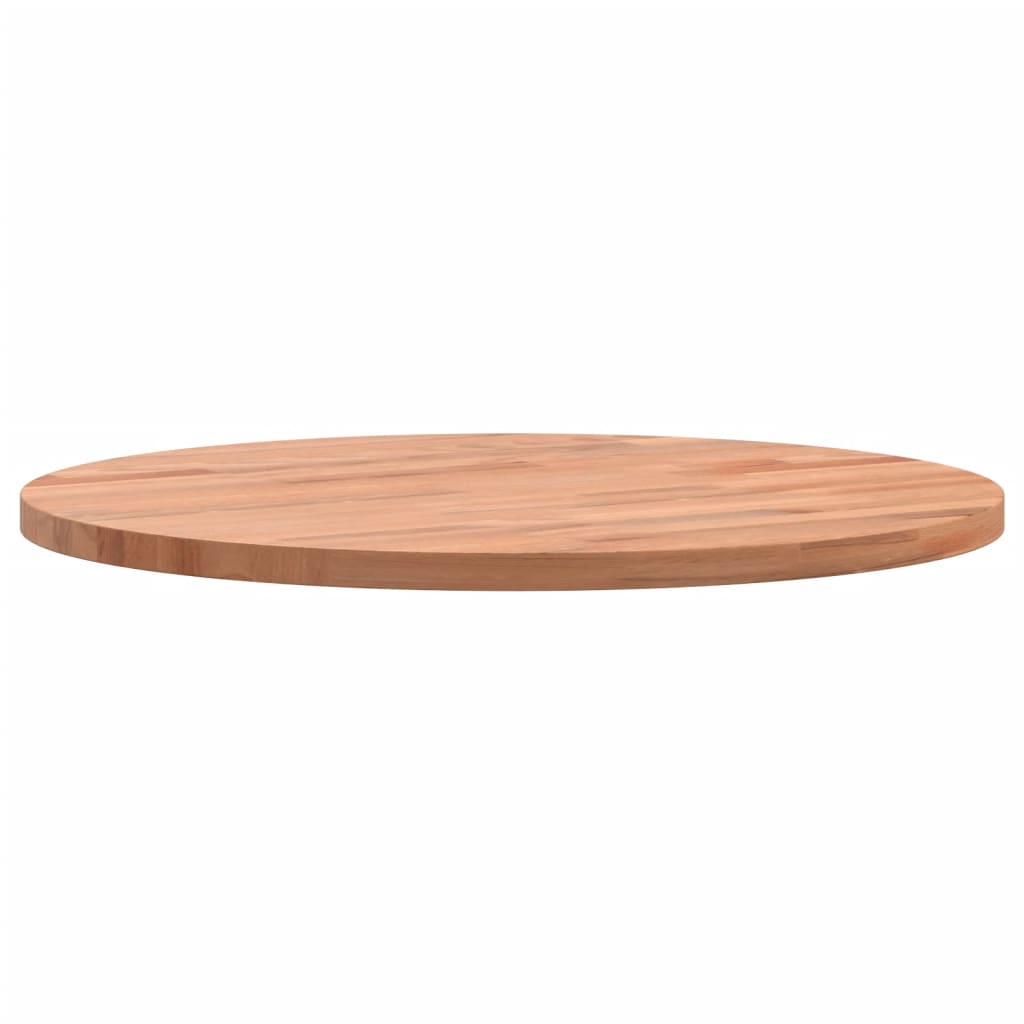 Table Top Ø40x1.5 cm Round Solid Wood Beech