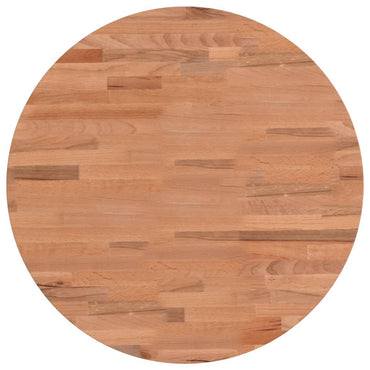 Table Top Ø50x1.5 cm Round Solid Wood Beech