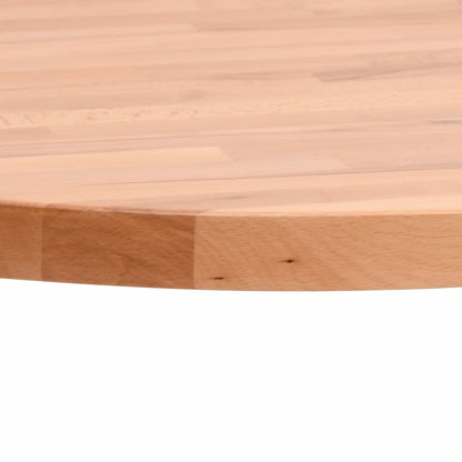 Table Top Ø80x1.5 cm Round Solid Wood Beech