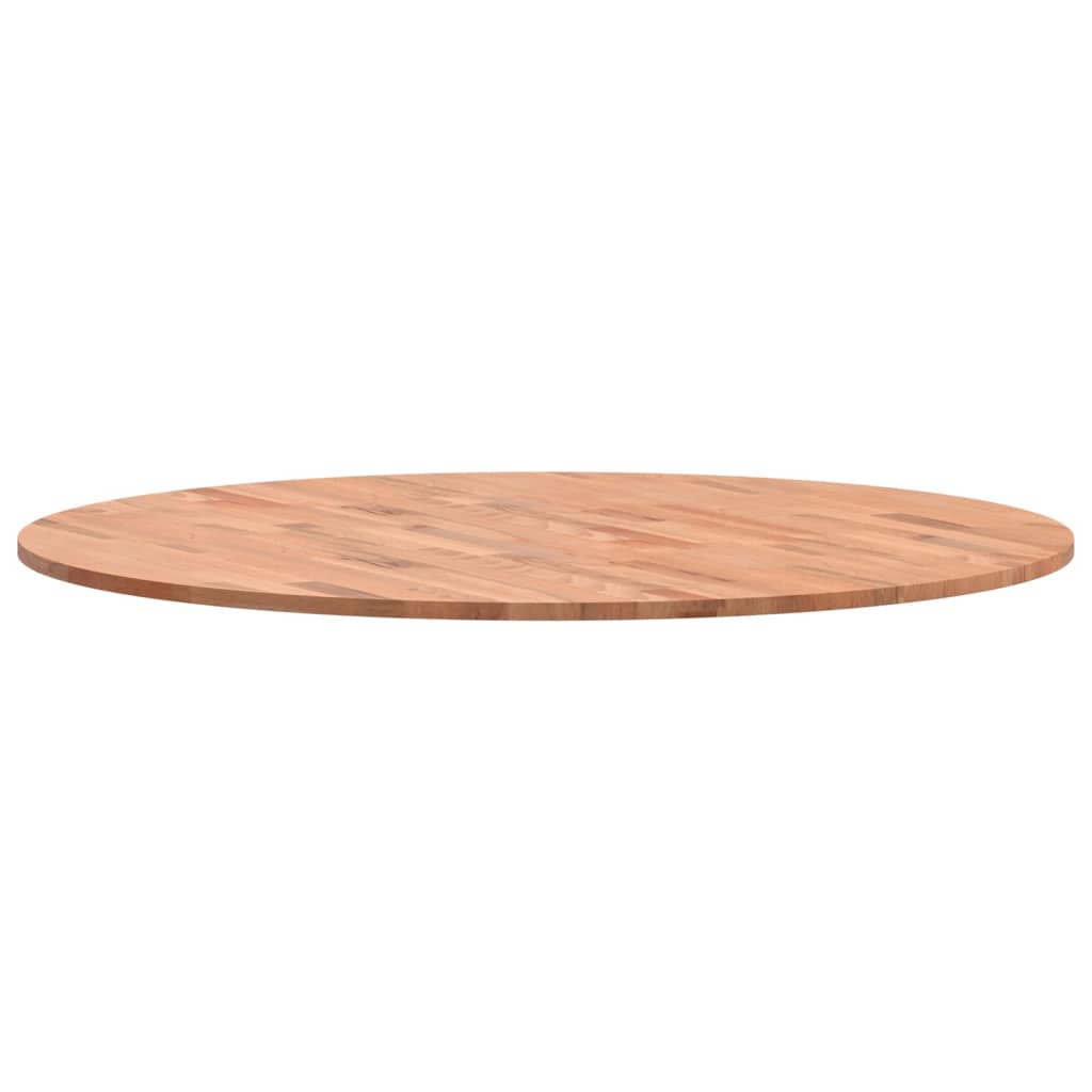 Table Top Ø90x1.5 cm Round Solid Wood Beech