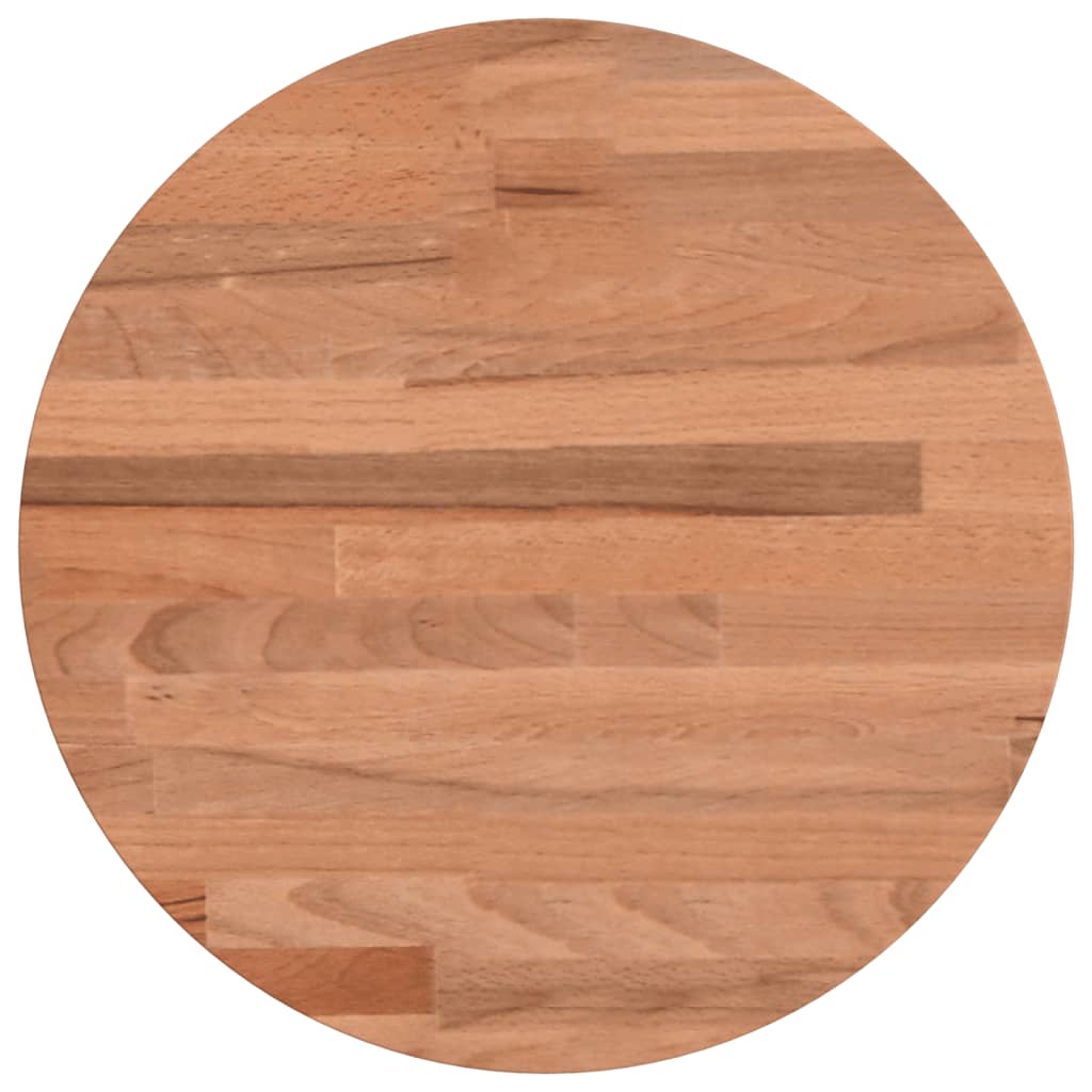 Table Top Ø30x2.5 cm Round Solid Wood Beech