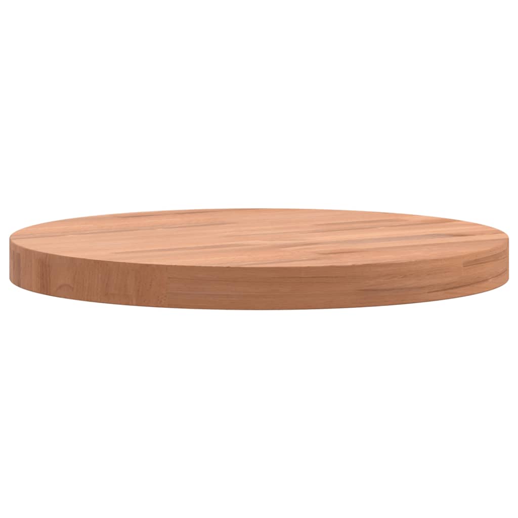 Table Top Ø30x2.5 cm Round Solid Wood Beech