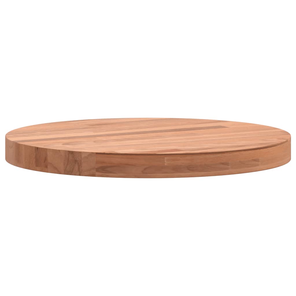 Table Top Ø30x2.5 cm Round Solid Wood Beech