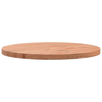 Table Top Ø50x2.5 cm Round Solid Wood Beech