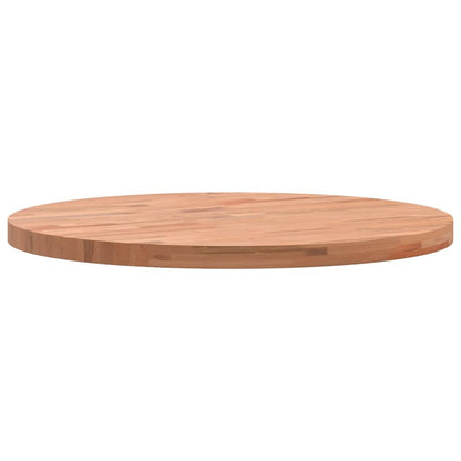 Table Top Ø50x2.5 cm Round Solid Wood Beech