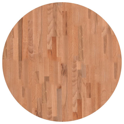 Table Top Ø80x2.5 cm Round Solid Wood Beech