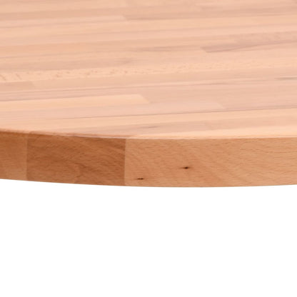 Table Top Ø80x2.5 cm Round Solid Wood Beech