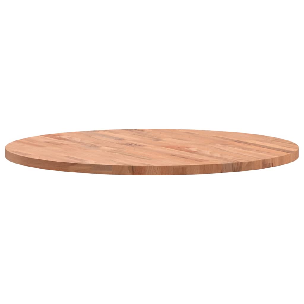 Table Top Ø80x2.5 cm Round Solid Wood Beech