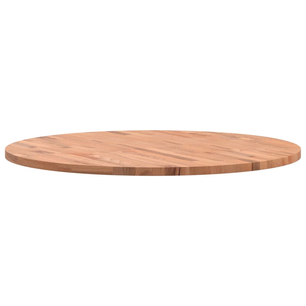 Table Top Ø90x2.5 cm Round Solid Wood Beech