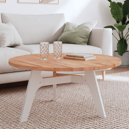 Table Top Ø90x2.5 cm Round Solid Wood Beech