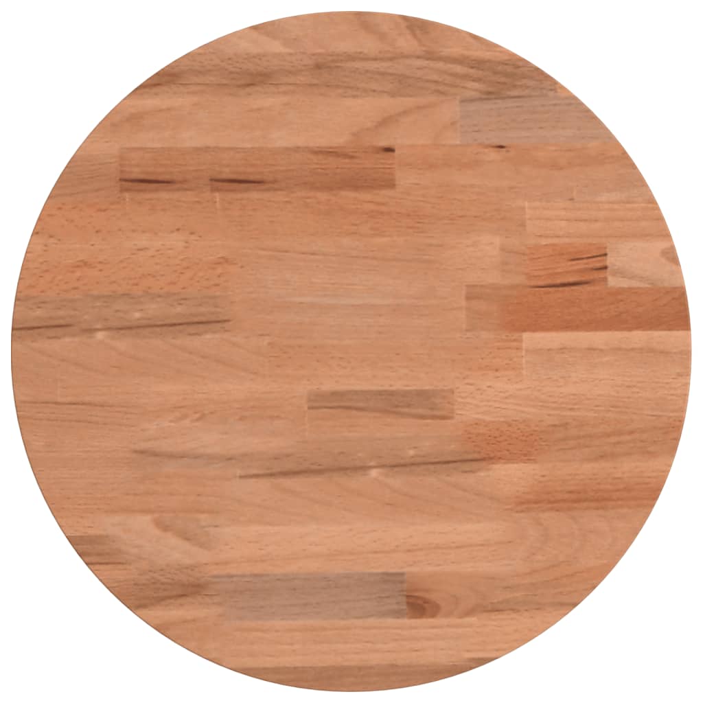 Table Top Ø30x4 cm Round Solid Wood Beech