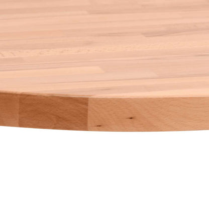 Table Top Ø50x4 cm Round Solid Wood Beech