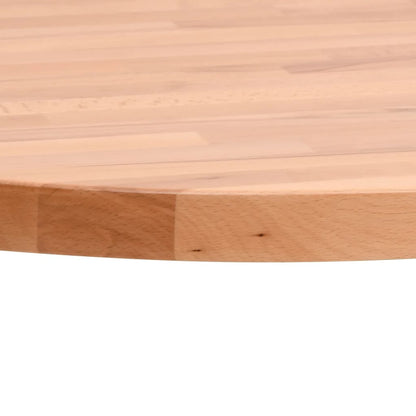 Table Top Ø60x4 cm Round Solid Wood Beech