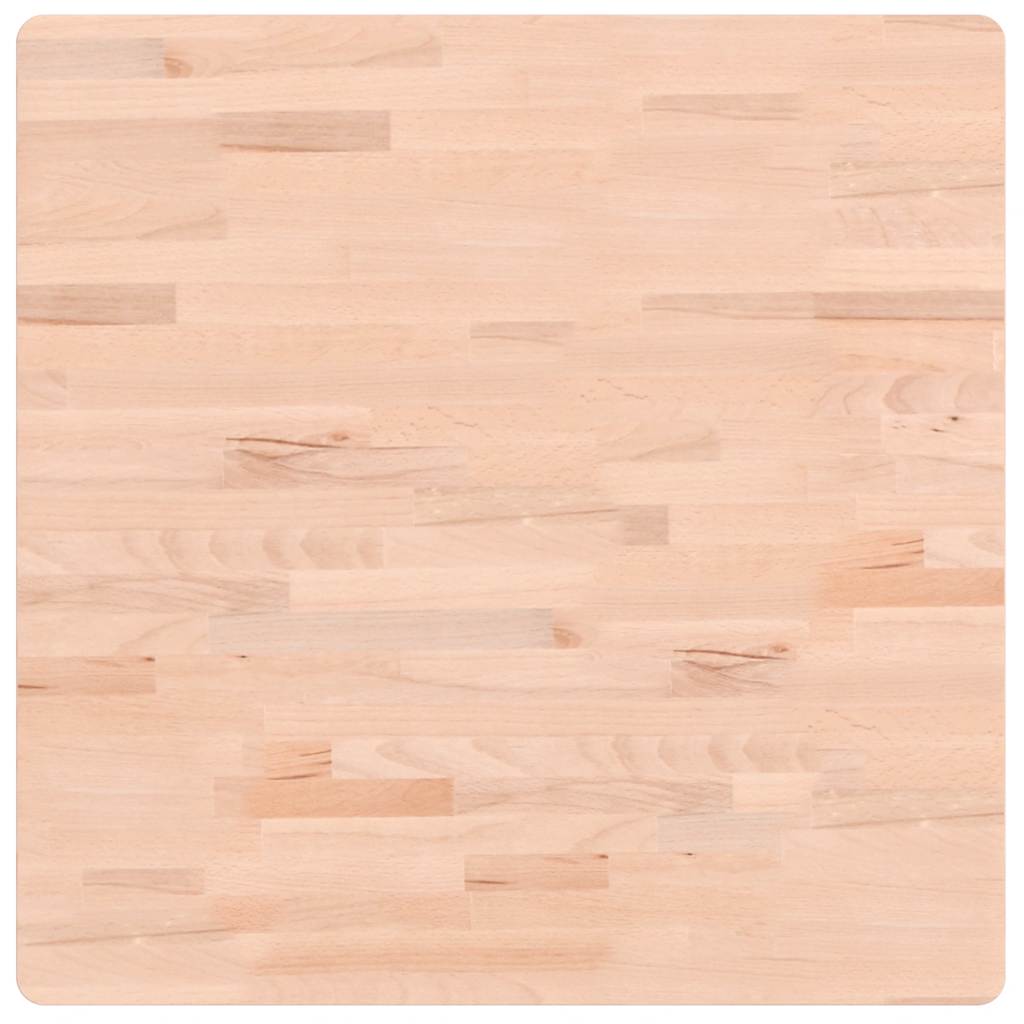Table Top 70x70x1.5 cm Square Solid Wood Beech