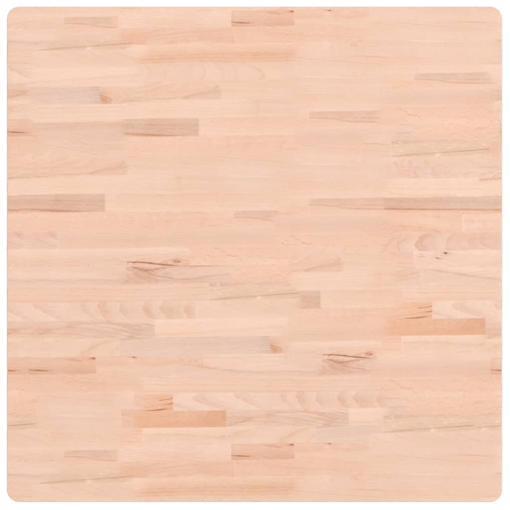 Table Top 80x80x1.5 cm Square Solid Wood Beech