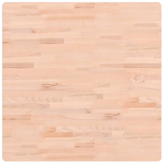 Table Top 80x80x1.5 cm Square Solid Wood Beech