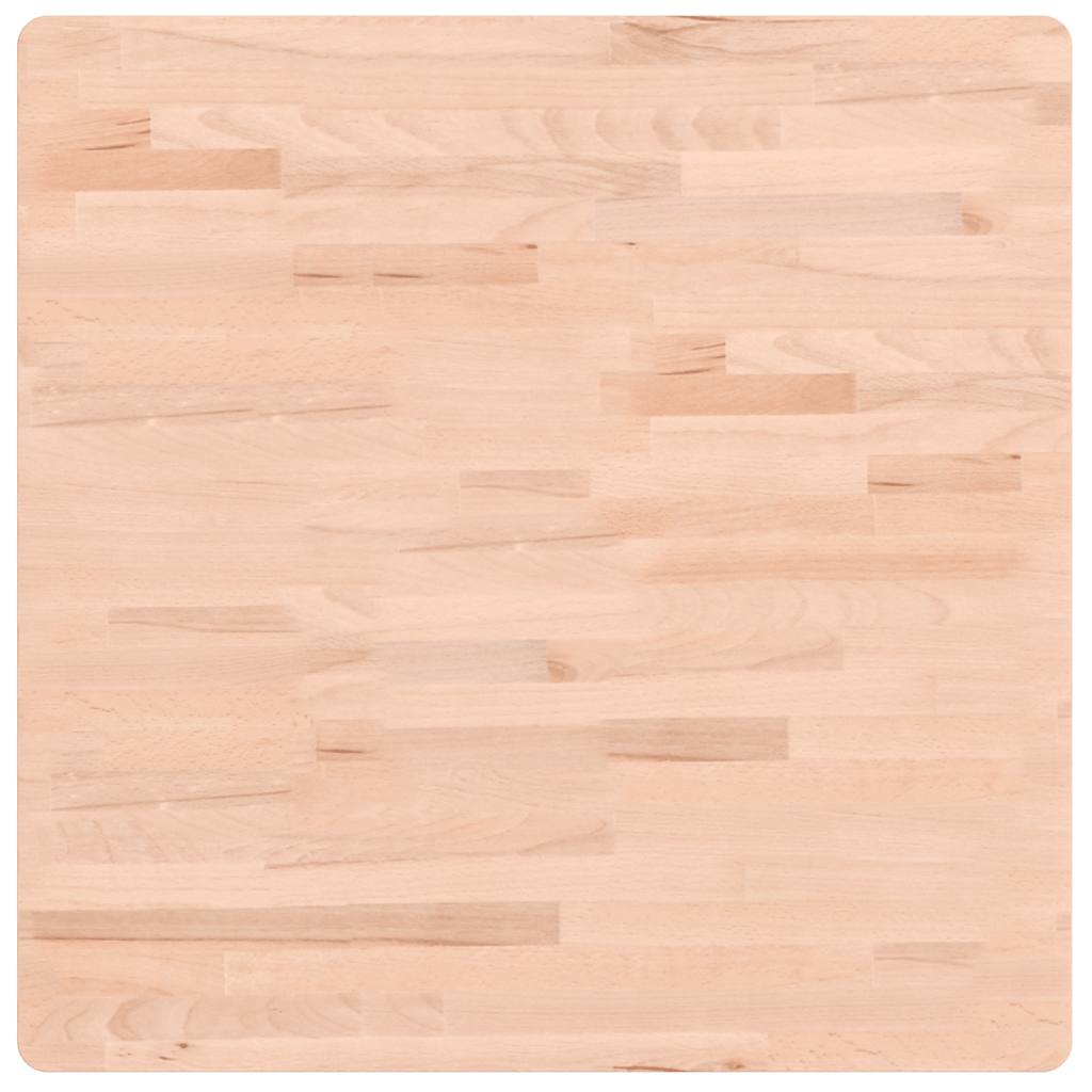 Table Top 70x70x2.5 cm Square Solid Wood Beech