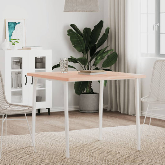 Table Top 80x80x2.5 cm Square Solid Wood Beech