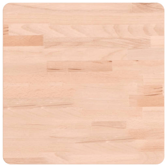 Table Top 40x40x4 cm Square Solid Wood Beech