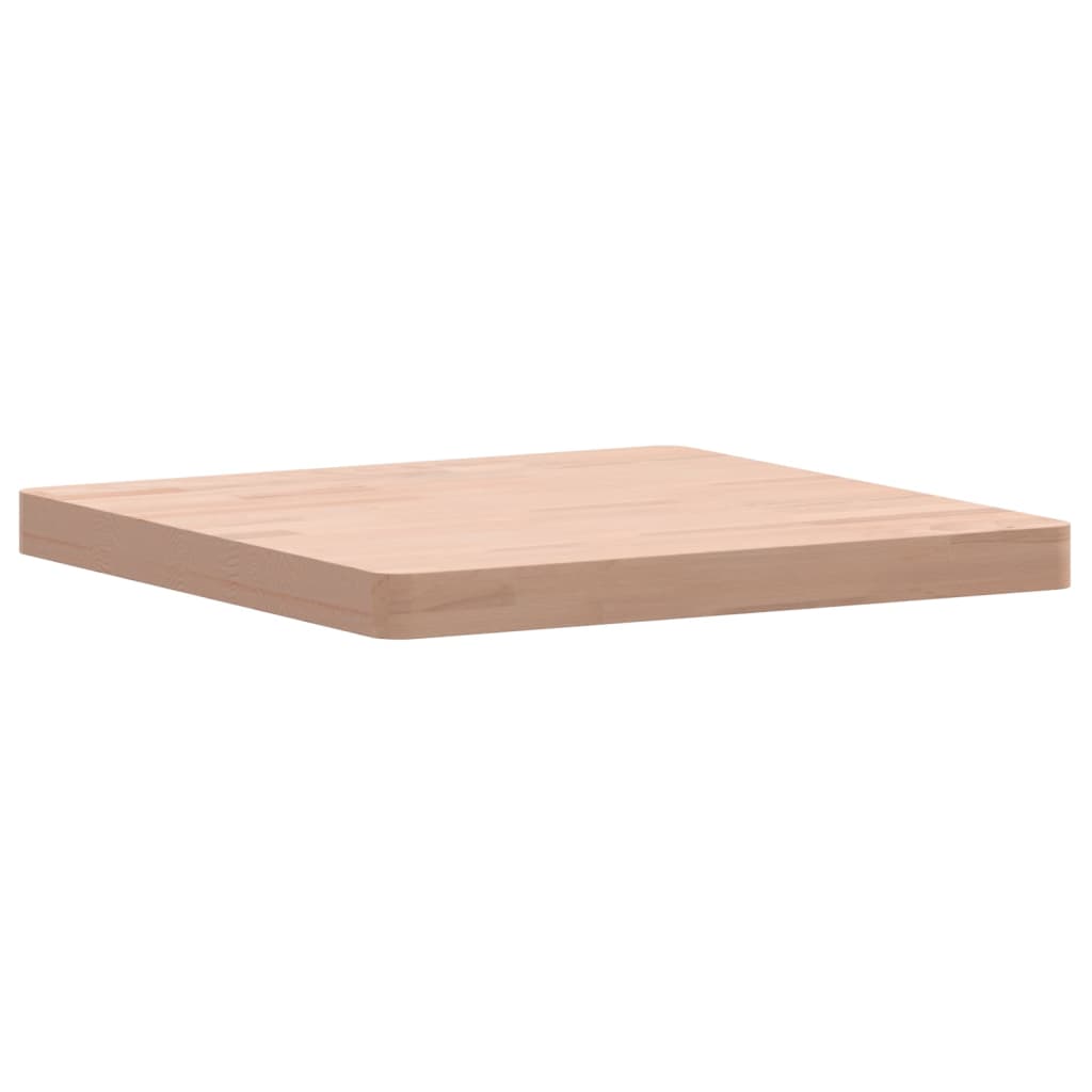 Table Top 50x50x4 cm Square Solid Wood Beech